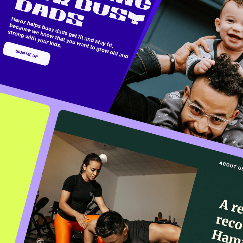 Landing page graphic